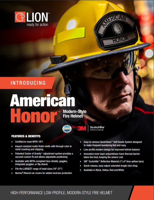 Honor Helmet Brochure Image